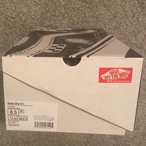 Vans Skate Slip-On Size 8.5 True White Brand New